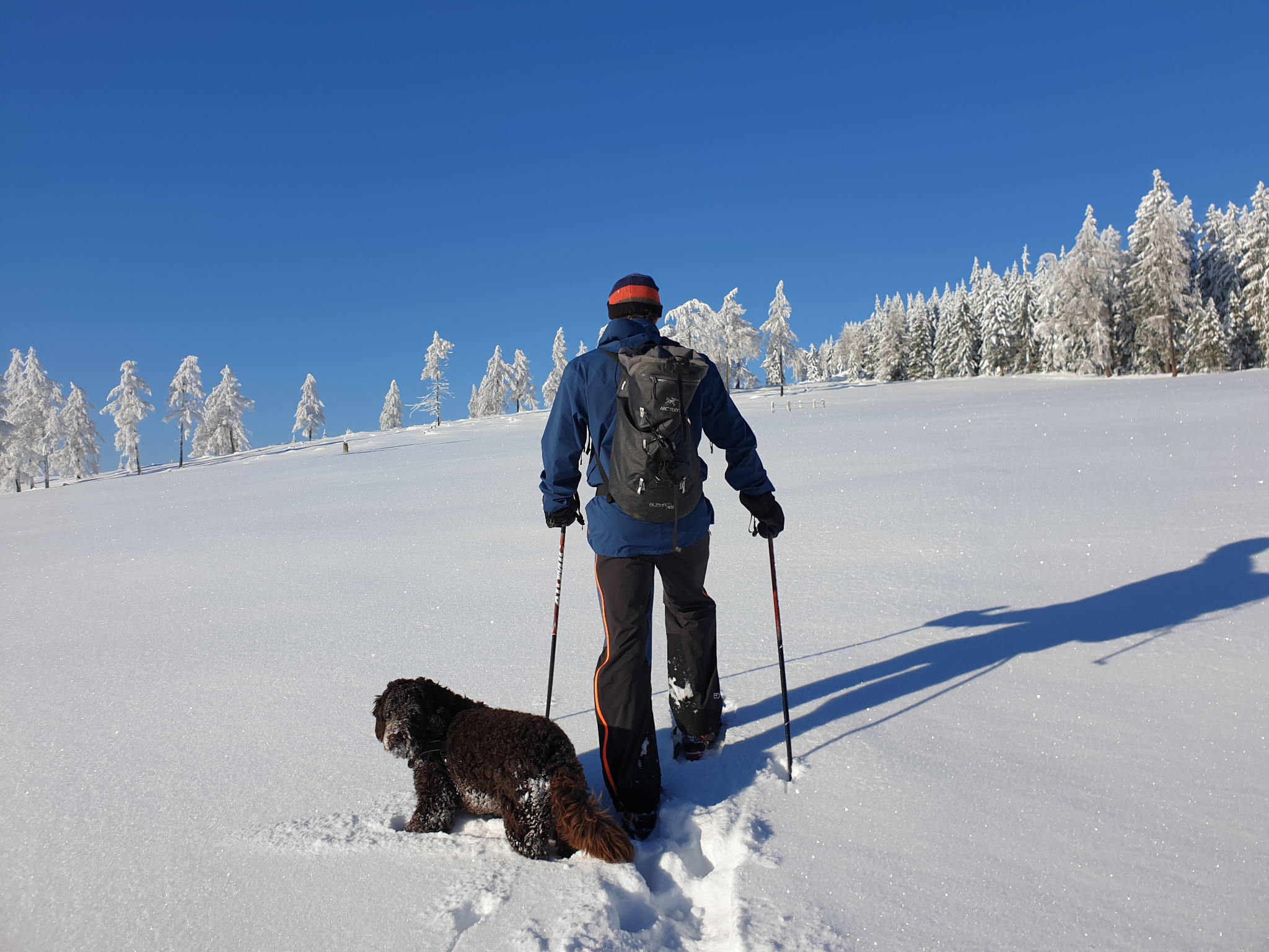 Schneeschuhwandern mit Maroni